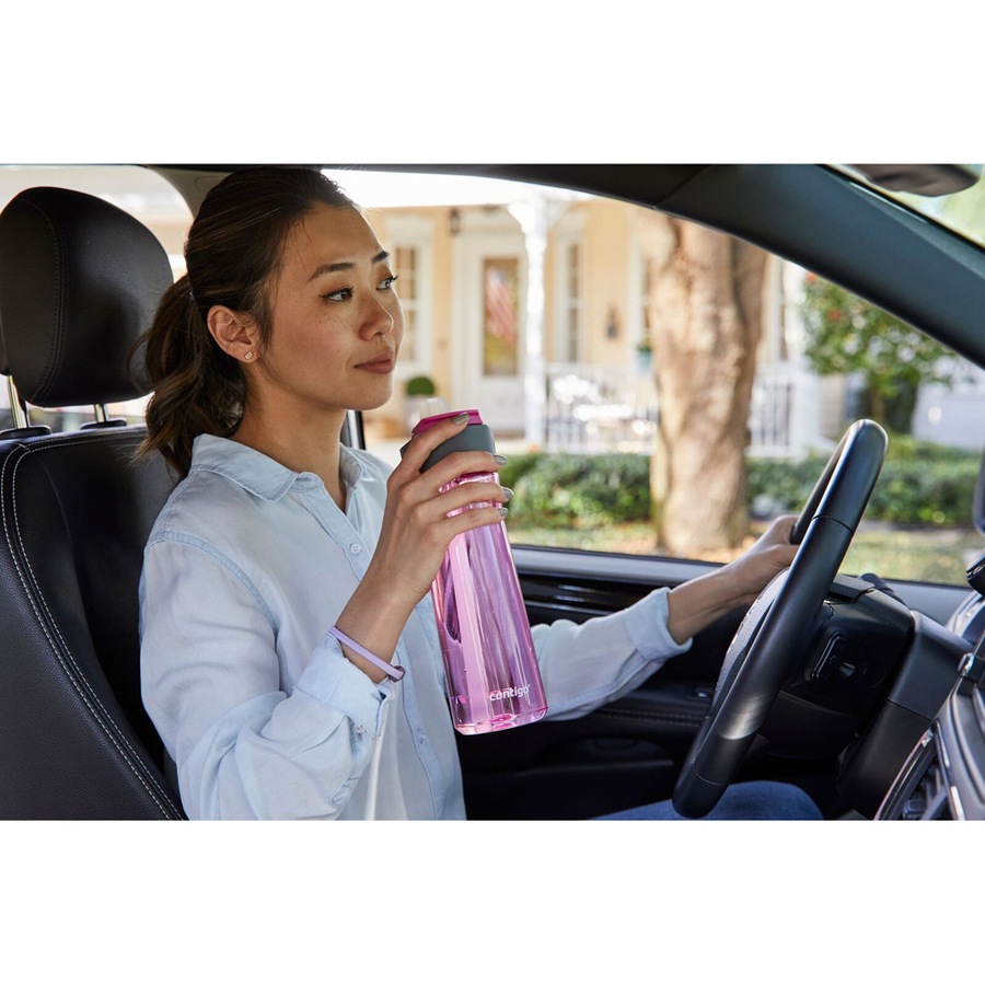 Contigo Ashland 2.0 Autospout 709ml Plastic Water Bottle Container Dragon Fruit