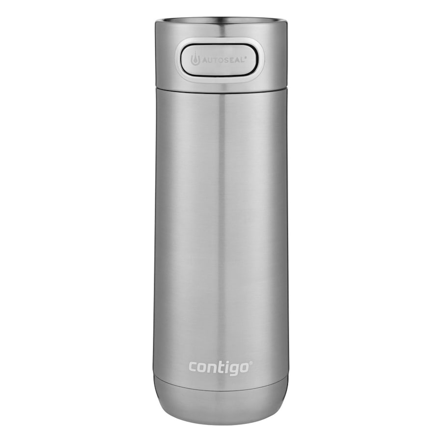 Contigo Luxe Autoseal 473ml Stainless Steel Mug Vacuum Insulated Flask Silver