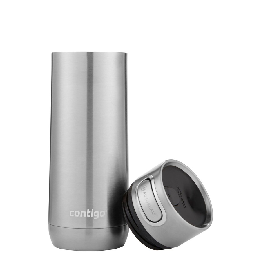 Contigo Luxe Autoseal 473ml Stainless Steel Mug Vacuum Insulated Flask Silver
