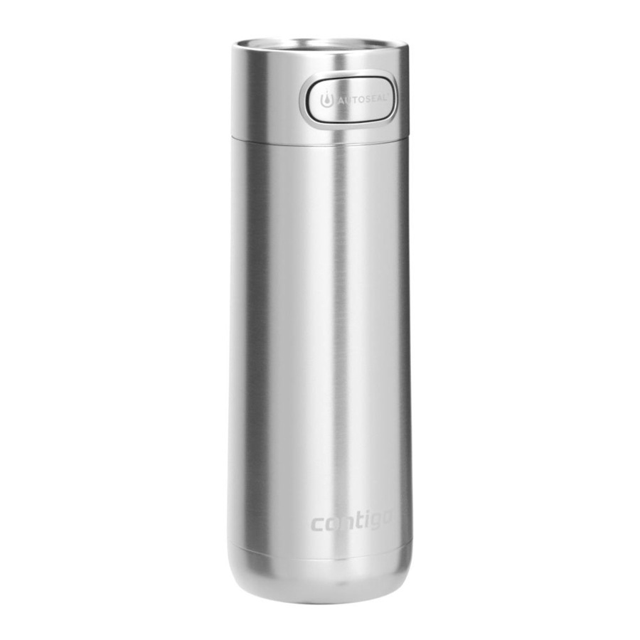 Contigo Luxe Autoseal 473ml Stainless Steel Mug Vacuum Insulated Flask Silver
