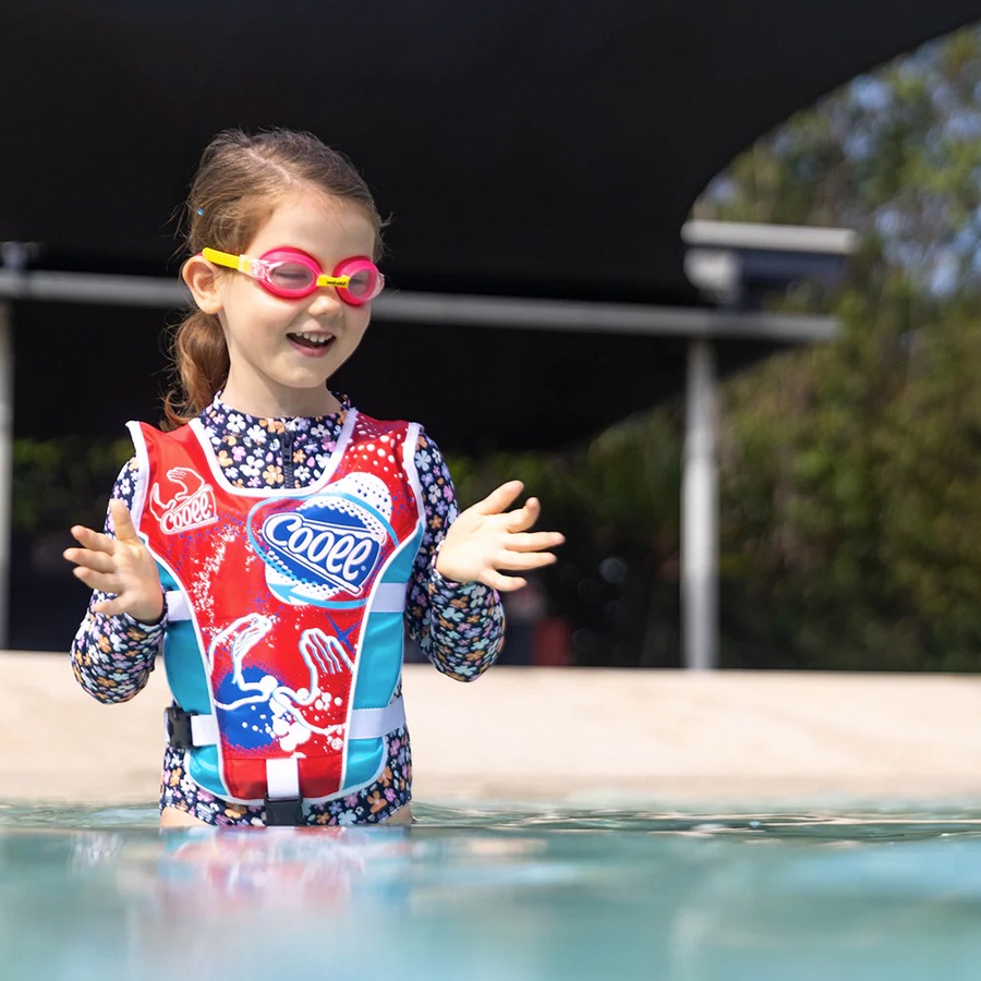 Cooee 15-18kg Swim Kids/Toddler Swimming Water Life Vest Life Jacket Medium 4+