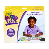 Crayola Colour & Erase 30x45cm Reusable Activity Board w/ Marker Kids/Child 3y+