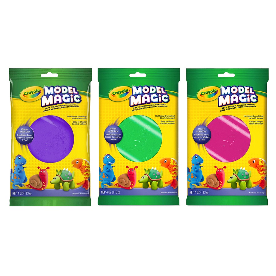 Buy Crayola Kids Creative Model Magic Material 113gms Purple/Green ...