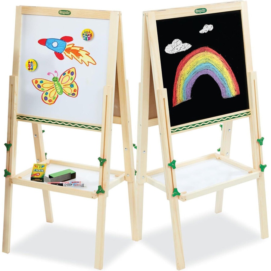 Crayola Wooden Dual-Sided Art Easel 119x45cm Art & Craft Station Kids 3y+