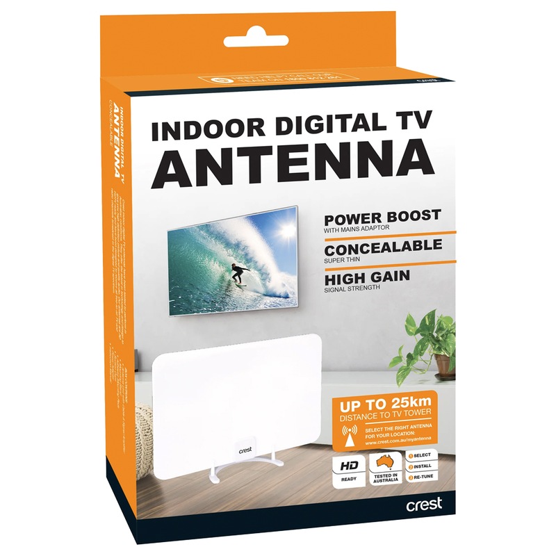 Buy Crest High Gain HD Indoor Digital TV Antenna Concealable w/ 25km