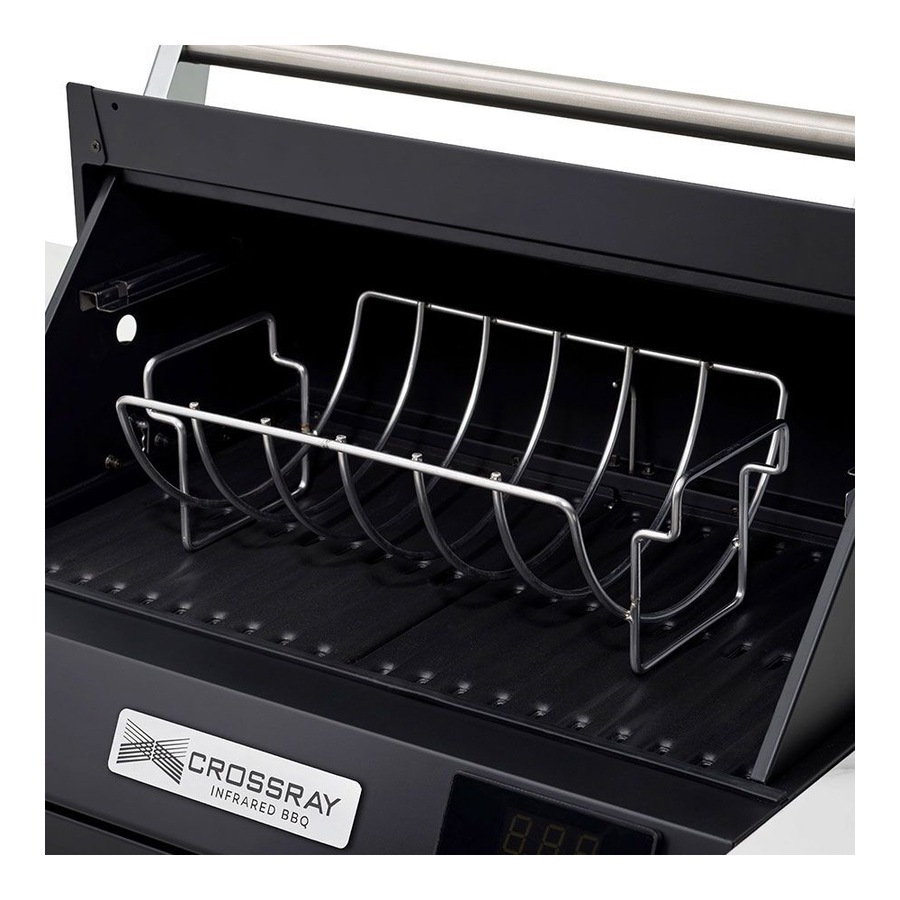 Crossray TCEAC-005 Stainless Steel Portable Roasting Barbecue BBQ Rack Black