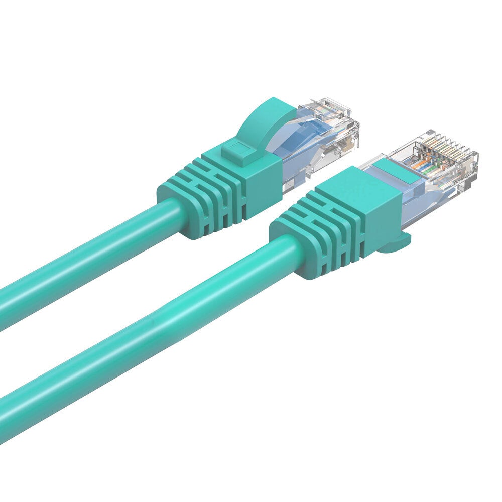 Cruxtec 0.5m CAT6/RJ45 Network Lead Cable LAN Ethernet Internet Router Cord GRN