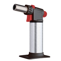 Mastercraft Cook's 18cm Blowtorch Gas Kitchen Cooking Fire BBQ Blow Torch Silver