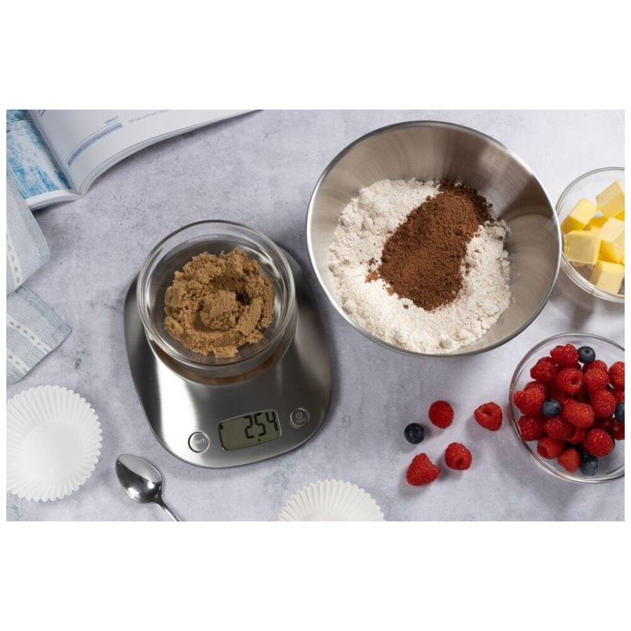 Cuisena Digital Kitchen Food Scale w/Stainless Steel Mixing Bowl 5kg Capacity