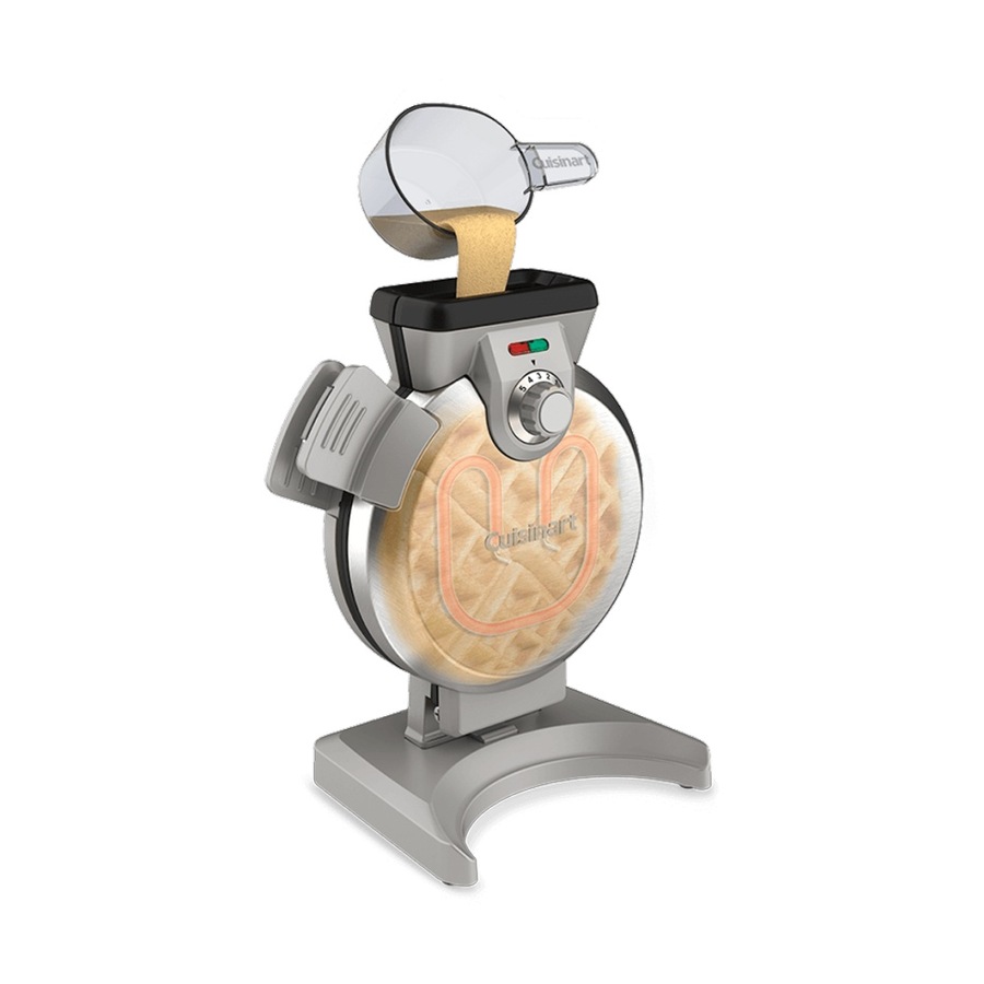 Cuisinart Vertical Electric Waffle Maker W/ 5 Settings - Stainless Steel