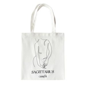 Culturesse She Is Sagittarius Eco Zodiac 38cm Muse Tote Bag Womens Handbag White
