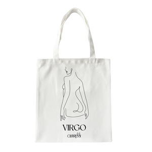 Culturesse She Is Virgo Eco Zodiac 38cm Muse Tote Bag Women's Handbag White