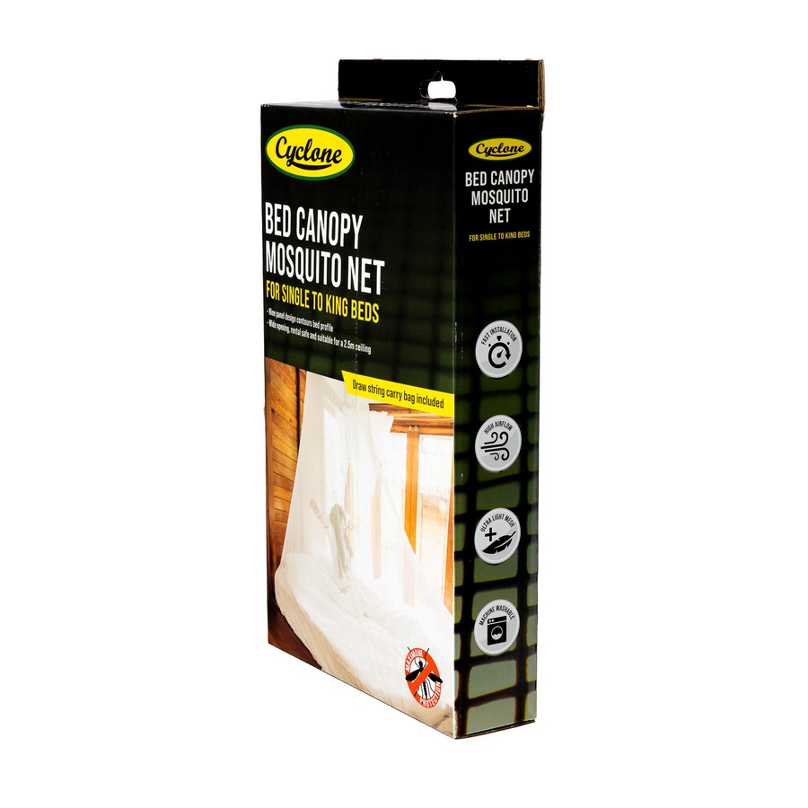 Cyclone King Bed Size Mosquito/Insect Protective Net 2.5m Light Polyester Mesh