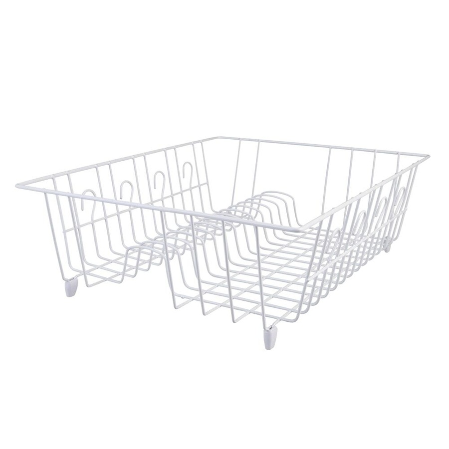 Buy D.line Plastic Wire Medium Dish Drainer Sink Drying Rack Organiser ...