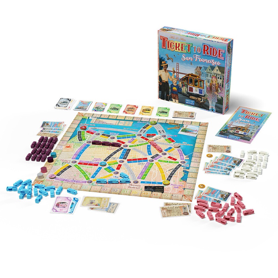 Days of Wonder Ticket to Ride San Francisco Strategy Board Game Kids/Family 8y+