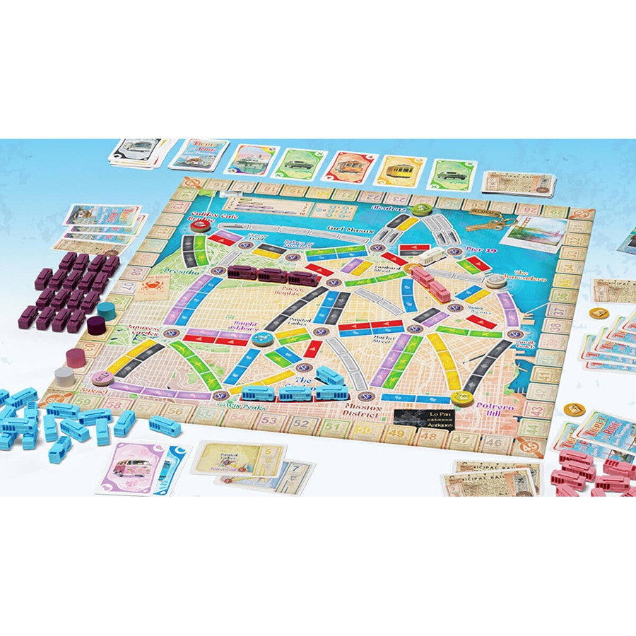 Days of Wonder Ticket to Ride San Francisco Strategy Board Game Kids/Family 8y+