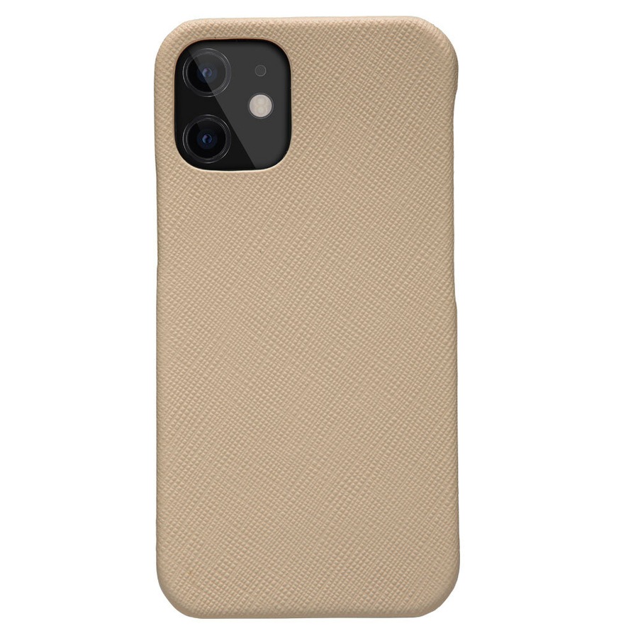 Dbramante New York Leather Magnetic Wallet Case for iPhone 12 Mini Sahara Sand