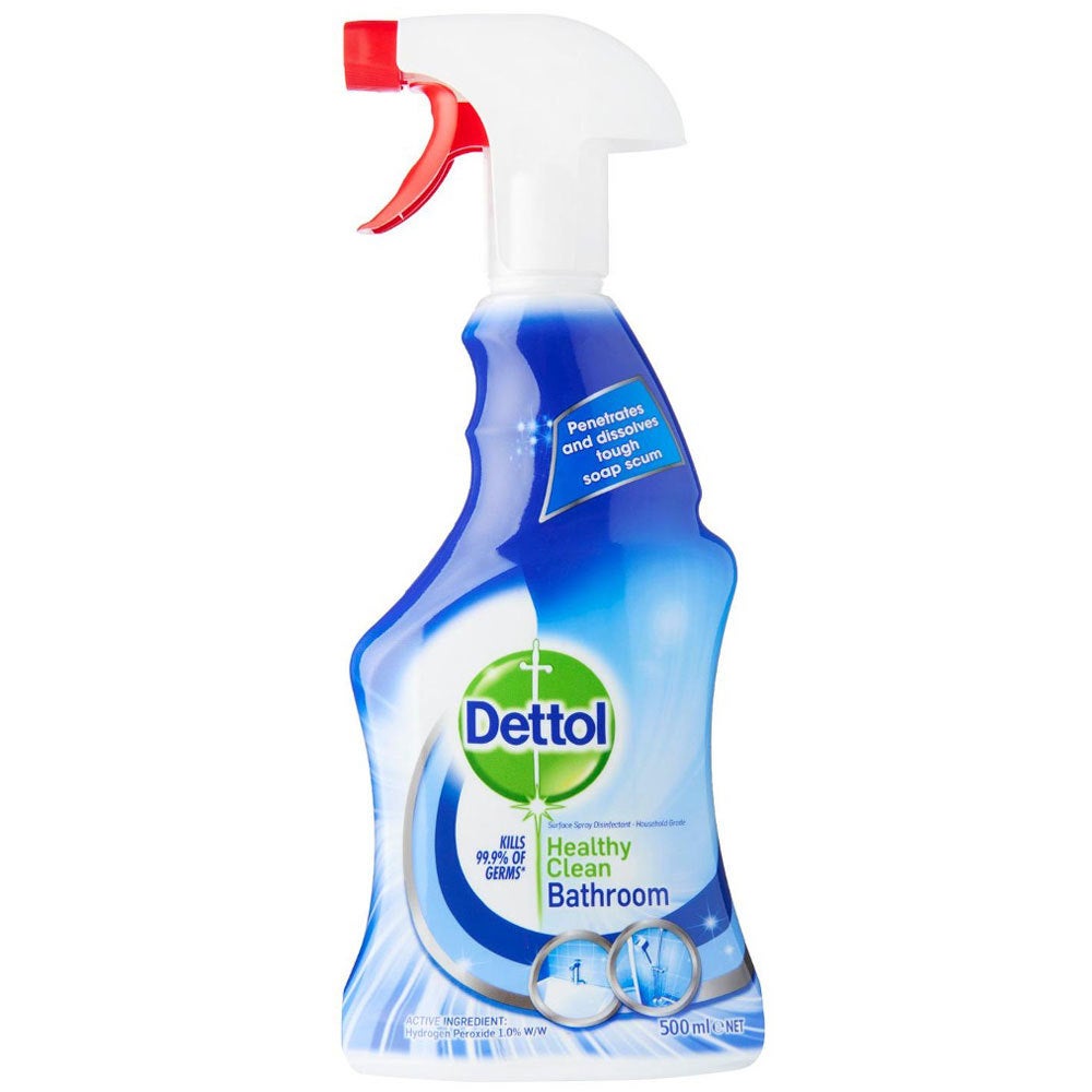Dettol 500ml Healthy Clean Bathroom/Toilet/Tiles Cleaning Spray Cleaner Formula