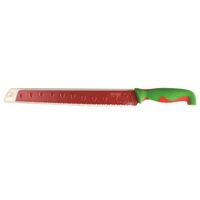 Dexas 49.5cm Melon Slicer Serrated Knife Fruit Slicing Kitchen Cutlery Red/Green