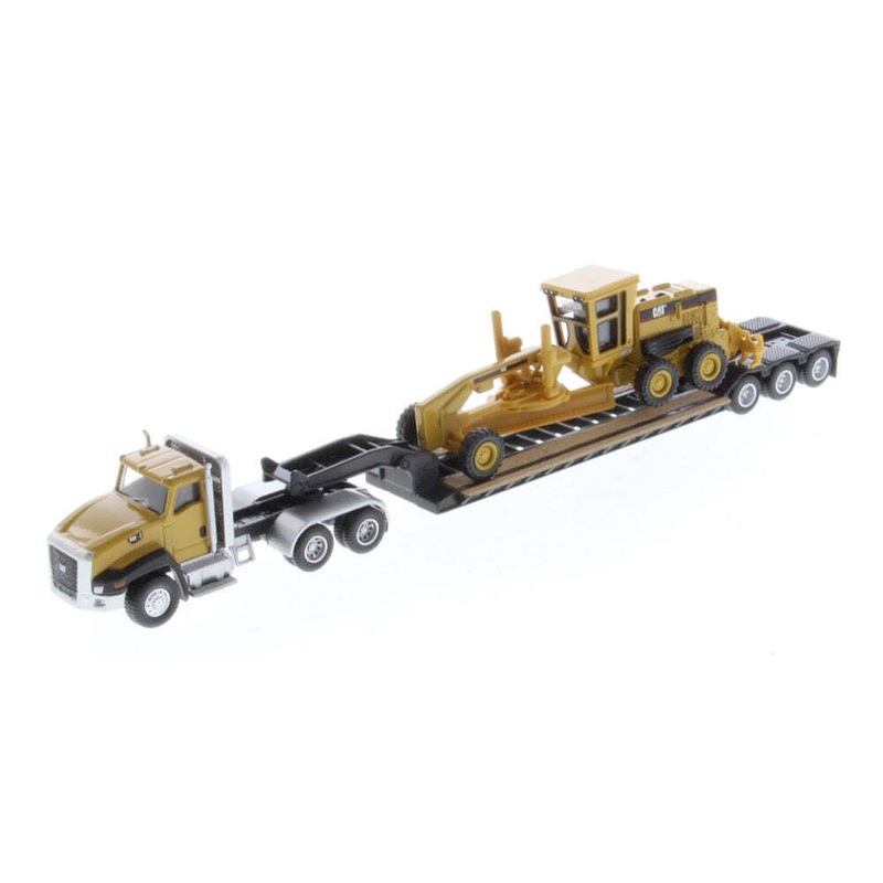 Buy Diecast Masters 187 Cat CT660 Tractor & Lowboy W/Grader Model Kids