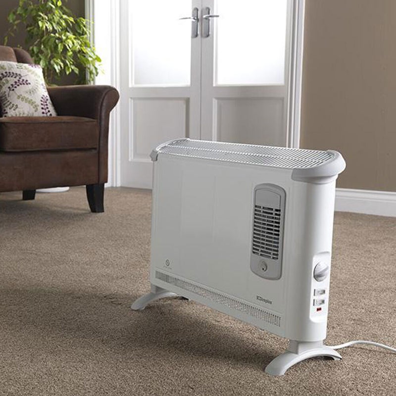 Dimplex 2000W Portable Electric Floor Convector Heater w/Turbo Fan ...