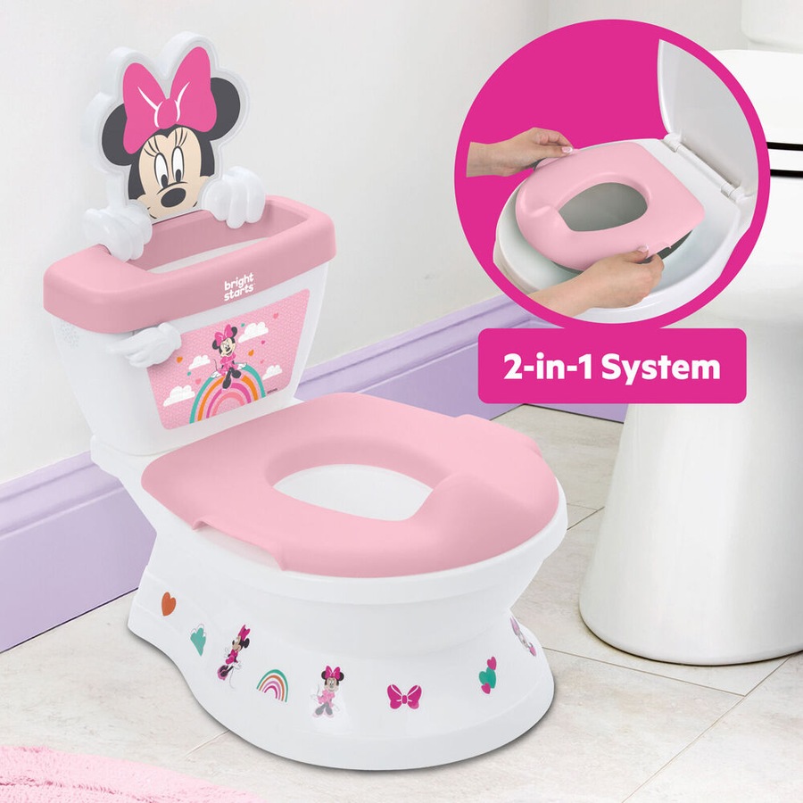 Disney Junior Minnie Mouse My Size Potty 2 in 1 Kids Toilet Training System