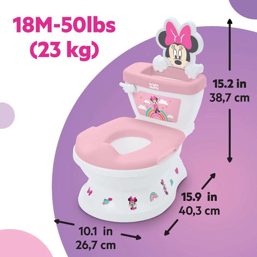 Disney Junior Minnie Mouse My Size Potty 2 in 1 Kids Toilet Training System