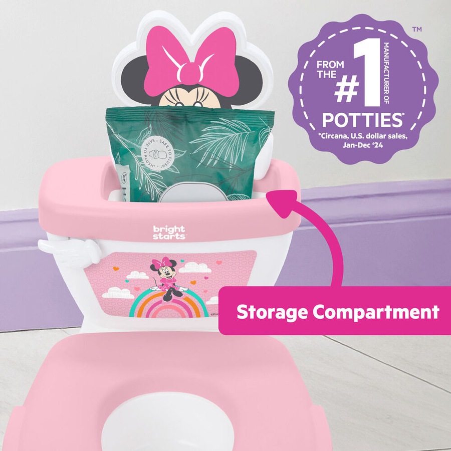 Disney Junior Minnie Mouse My Size Potty 2 in 1 Kids Toilet Training System
