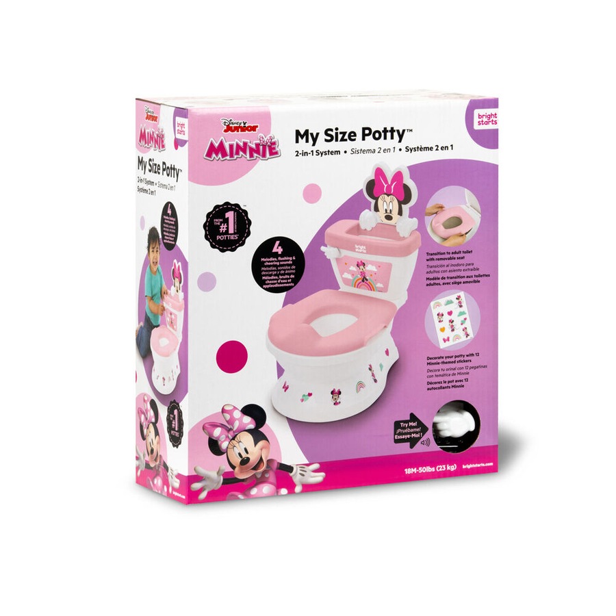 Disney Junior Minnie Mouse My Size Potty 2 in 1 Kids Toilet Training System