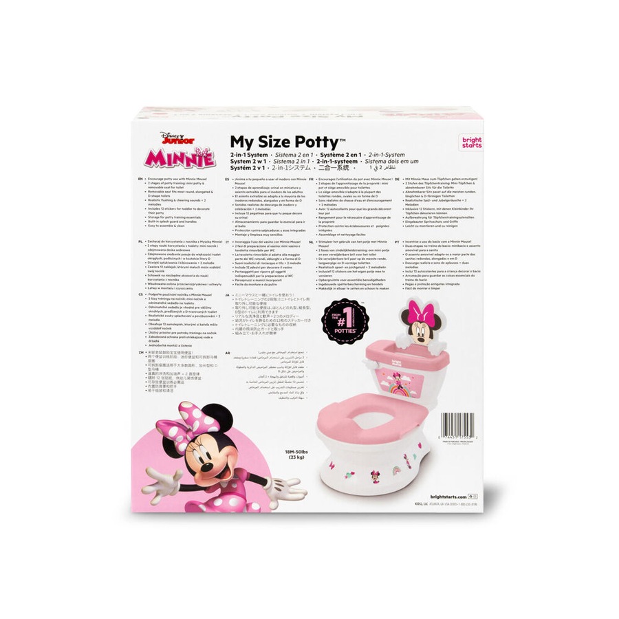 Disney Junior Minnie Mouse My Size Potty 2 in 1 Kids Toilet Training System