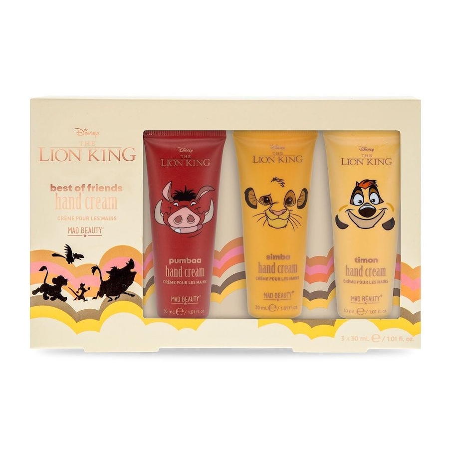 Disney Lion King Hand Cream Trio 90ml Watermelon/Pineapple & Lime/Mango Papaya