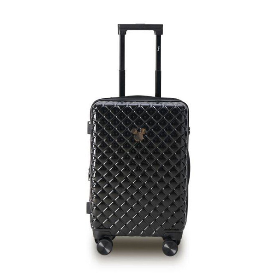 Disney Mickey 54cm Suitcase Luggage Travel Carry On Trolley Hard Case Black