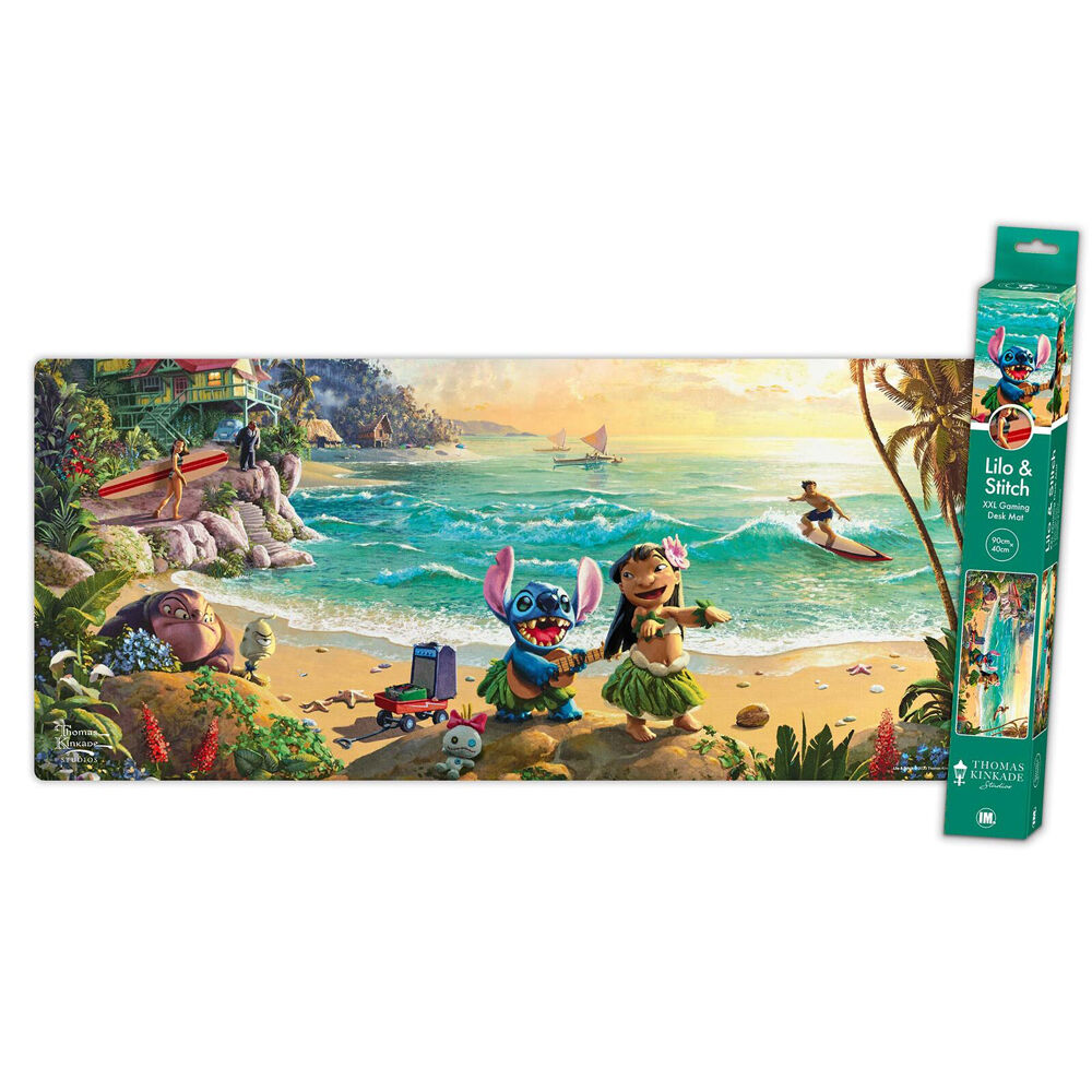 Buy Disney Thomas Kinkade Lilo & Stitch Gaming Keyboard and Mouse Mat ...