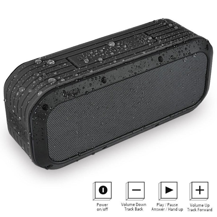 Divoom Voombox-Pro Wireless Bluetooth Speaker IPX5 Waterproof 12 Hr 40W Black