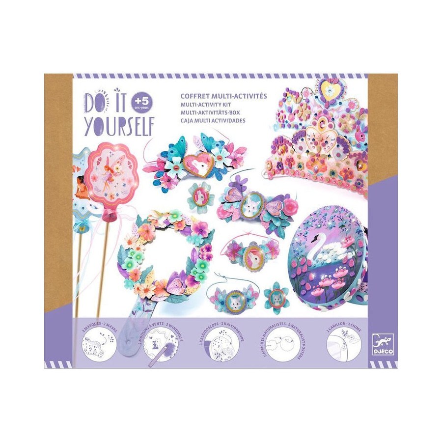 Djeco Do It Yourself Nymphea Multi-Craft Set Kids/Children Activity Kit 5y+