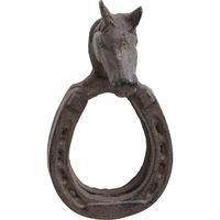 Doorknocker Horse Shoe Cast Iron 17cm Door Hanging Outdoor Home Decor Brown