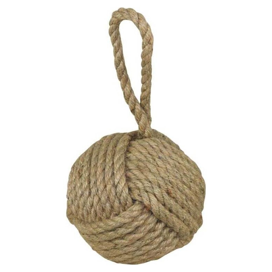 Doorstop 17cm Rope Ball Round Door Weight Stopper/Excluder Home Decor Natural