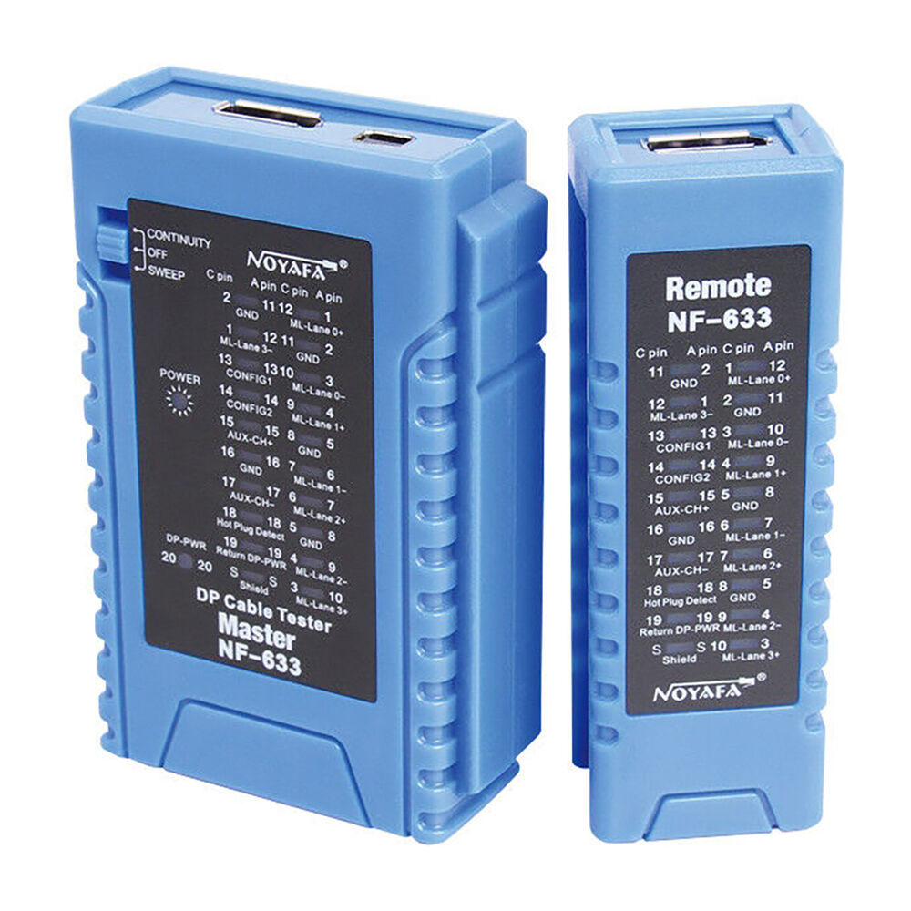 Doss NF-633 Cable Tester w/ Mini Display Port Testing Portable Device Blue Australia