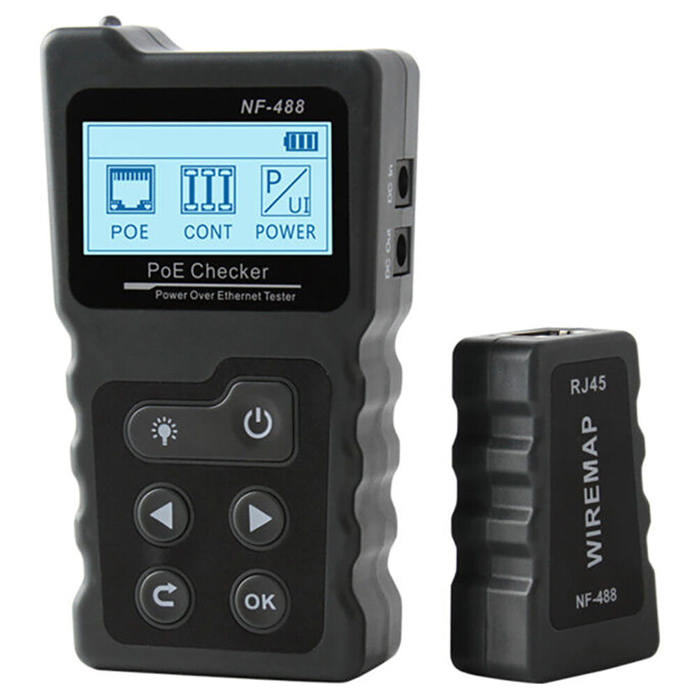 Doss NF488 3-in-1 PoE Power Tester Portable For LAN Network Cable Black Australia