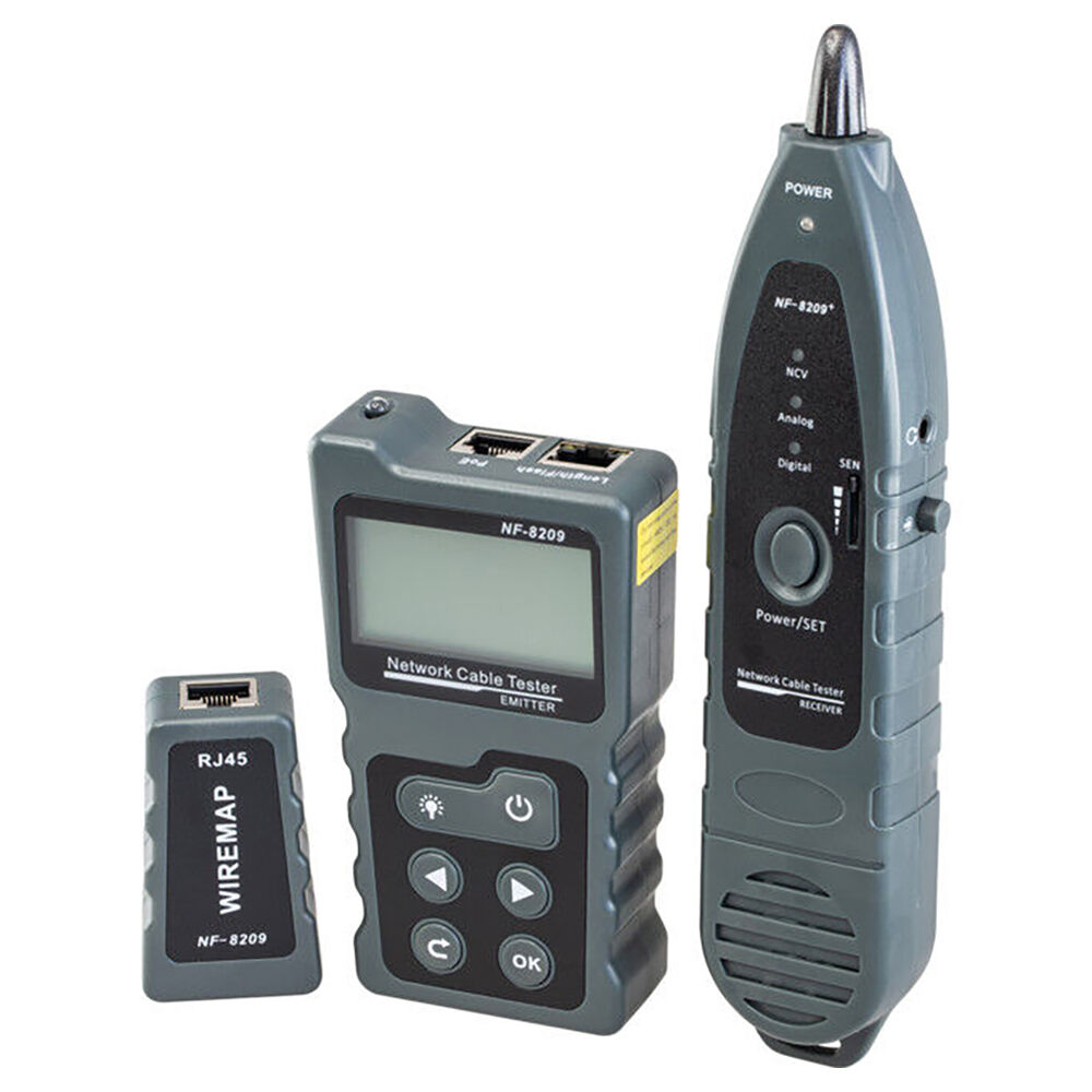 Doss NF8209 Multifunction Cable Tester For CAT5e/CAT6/STP/UTP/LAN Black Australia