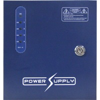 Doss PW0412B05 4-Way 12V DC 5A Indoor Power Supply w/ PFC Surge Protection Blue