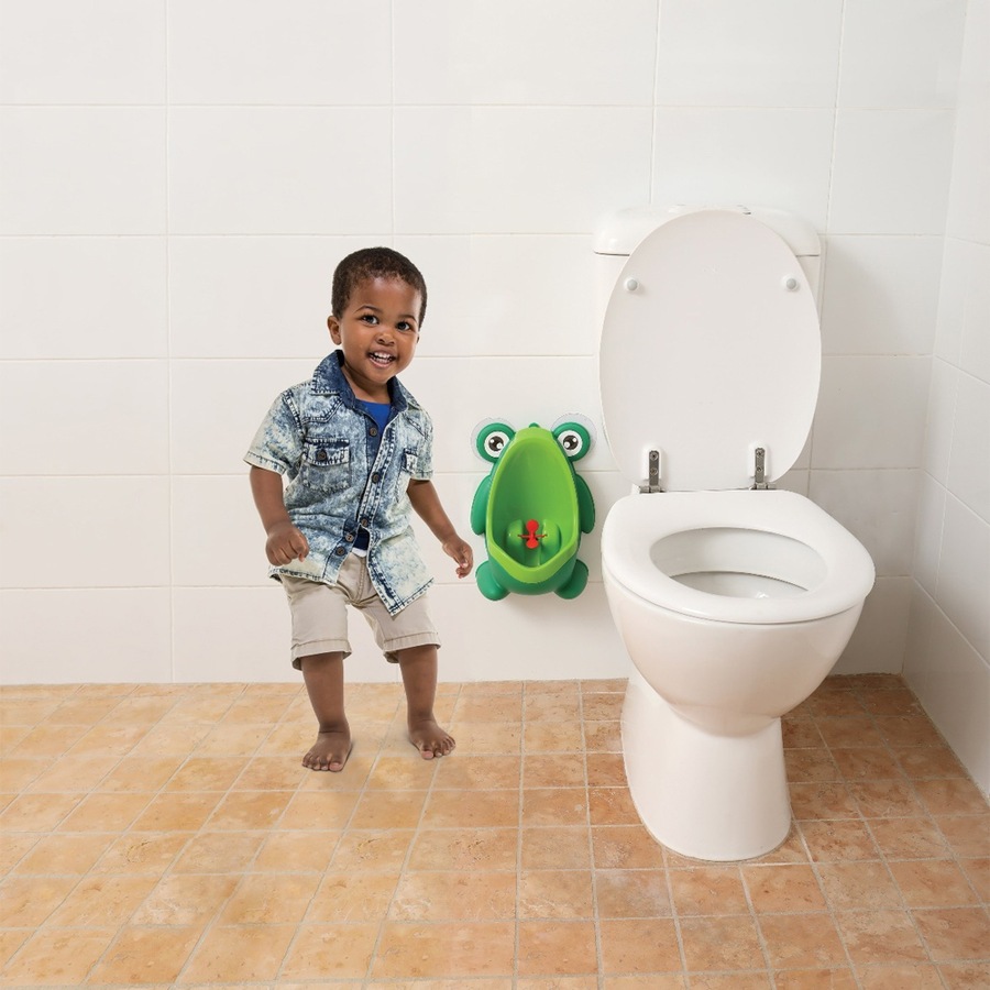 Dreambaby Frog Pee-Pod Urinal w/Spinning Target Kid/Toddler Toilet Training 18m+