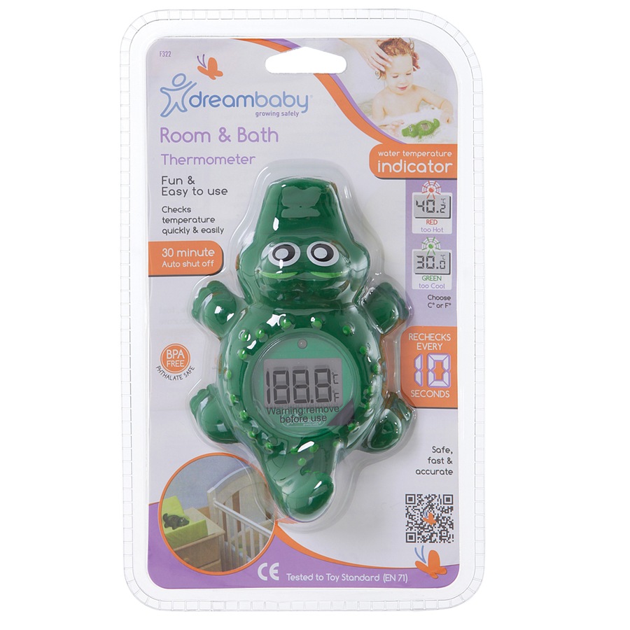 Dreambaby Room/ Baby/Children Bath Water Temperature Thermometer Crocodile 12cm
