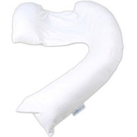 Dreamgenii Pregnancy Support & Breastfeeding Pillow - White Cotton Jersey