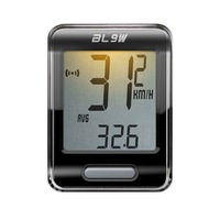 Echowell Compact 9 Function Wireless Slim Bicycle LED Computer - Black 9W