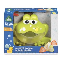 ELC Bath Toy 24cm Musical Froggie Bubble Blower/Foam Maker Kids/Child 12m+ Green