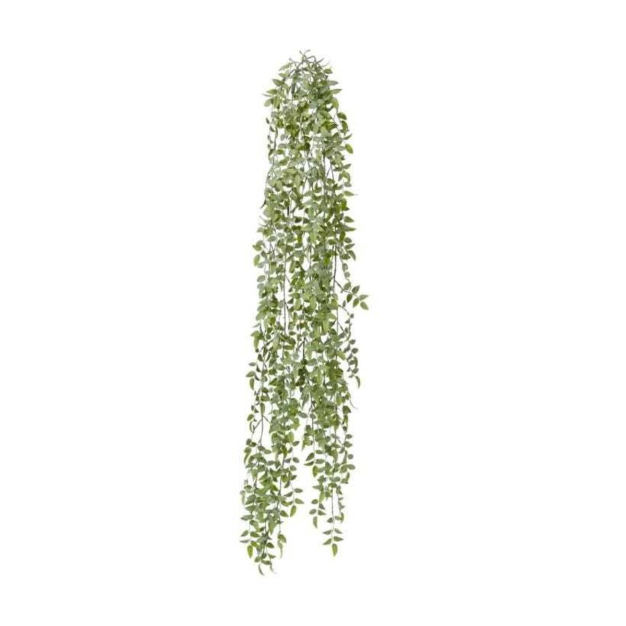 E Style 114cm Angel Leaf Artificial Hanging Plant Faux/Fake Decor Grey/Green