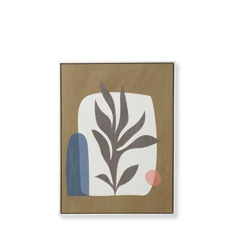 Buy Elme Living 60x80cm Abstract Leaf Canvas Wall Art Hanging