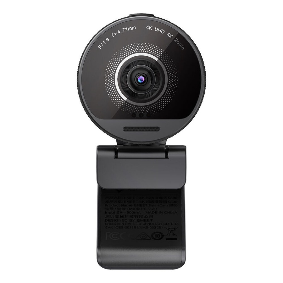 eMeet Desktop/Computer SmartCam S800 UHD 4K Autofocus Live Streaming Webcam