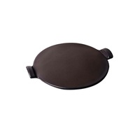 Emile Henry 35.5cm Ceramic Smooth Pizza Stone Baking Tray Traditional Charcoal